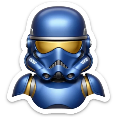 a blueberry star wars death trooper sticker