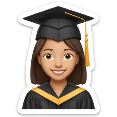 Bird graduate college sticker