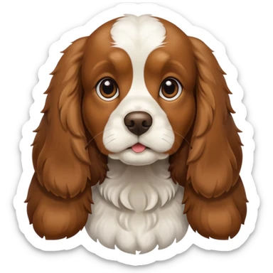 A Cocker Spaniel dog sticker