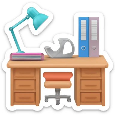 tidy the desk sticker
