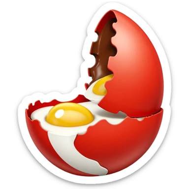 Kinder surprise red and white the real one cholo ate  sticker