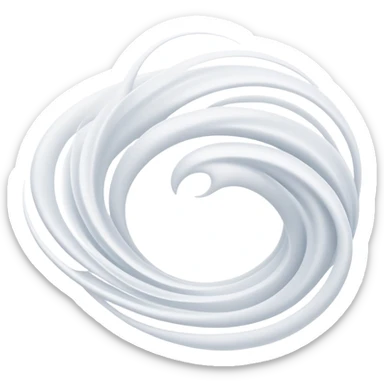 Masculine form made of gentle white flowing energy waves, subtle ethereal silhouette, no color, minimalist abstract design sticker