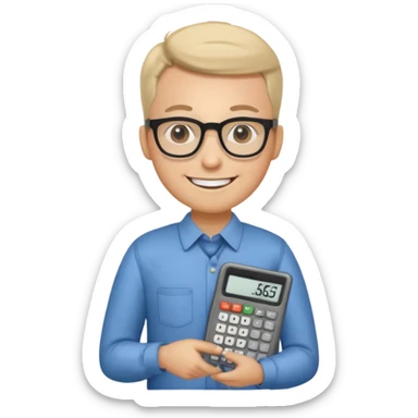 imagenes de una contador en caricatura y que mencione conta 365 sticker