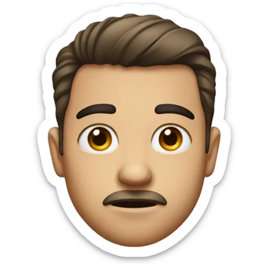 Raised eyebrow with a side eye sticker