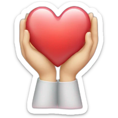 thank you heart sticker