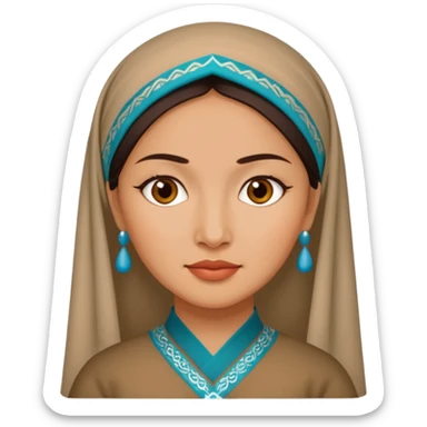 Uzbek woman  sticker
