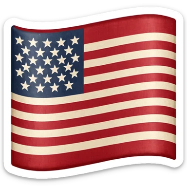 The United States flag with a swastika symbol replacing the stars sticker