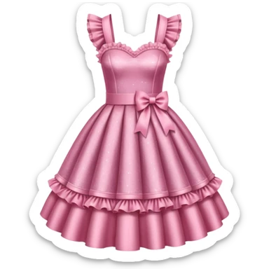 Lolita dress, glitter sticker