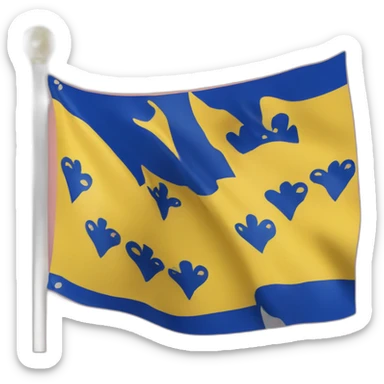 franche comté flag sticker