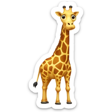 Fat giraffe  sticker