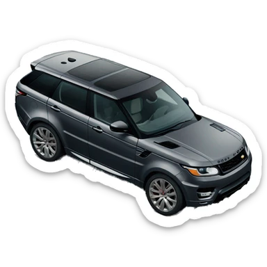 Dark grey Range Rover sport 24 edition sticker