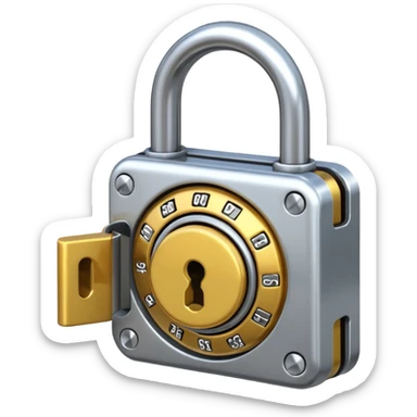 Generate a lock that opens and closes sticker