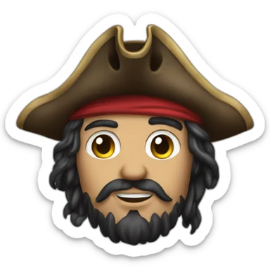 Un pirate amoureux  sticker