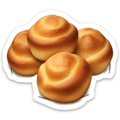 several sourdough popovers on a plate sticker