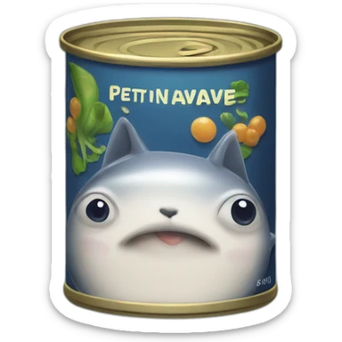 Realistic small can of tuna "petit navire" sticker