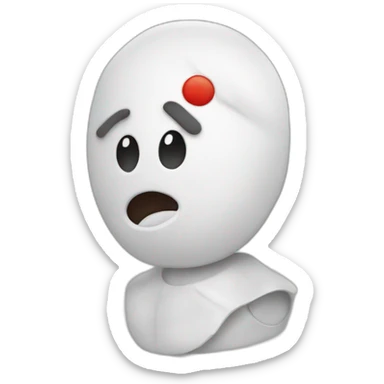 bonhomme qui pleure sticker