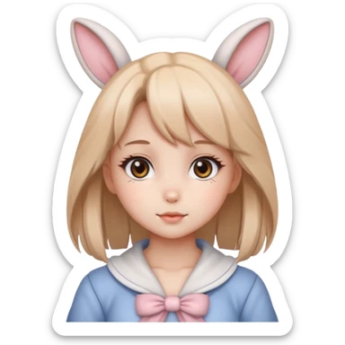 Bunny girl anime sticker