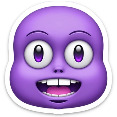 word bitch in purple text only sticker