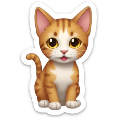 smol cat sticker