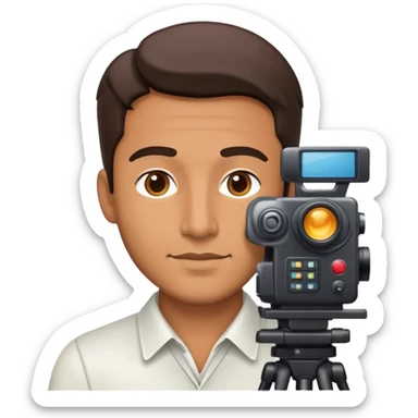 A film producer, male, professional. sticker