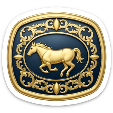 rodeo belt buckle  sticker