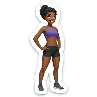 Lina, The Health-Conscious Fitness Enthusiast (26 y) sticker