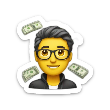 copywriter with money sticker