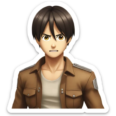 Eren form attack on titan sticker