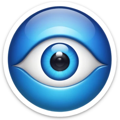 nazar eye bead sticker
