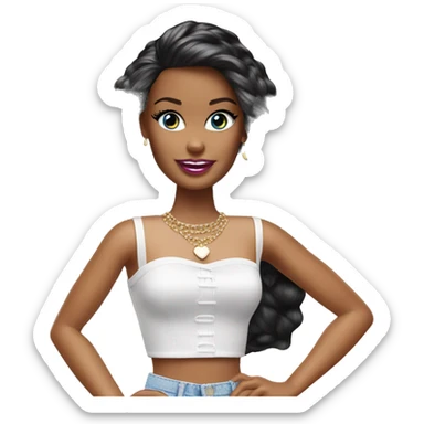 y2k barbie girl sticker