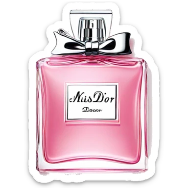 Miss Dior perfume pink sticker