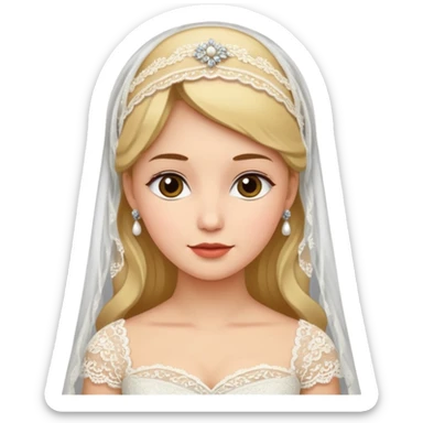 europe Bride, traditonal. culture. sticker