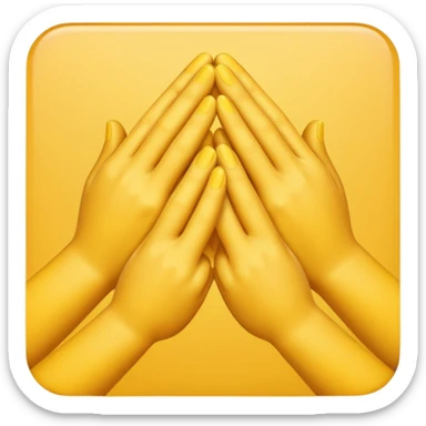 3 yellow hands in a pile about to do make a promise sticker