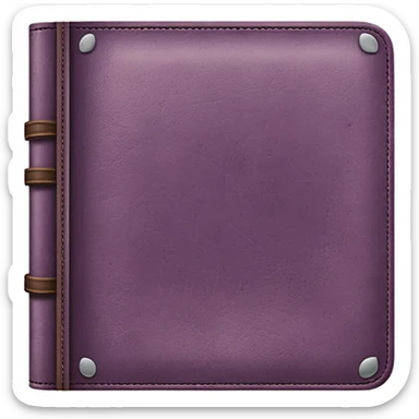 Mauve vintage scrapbook sticker