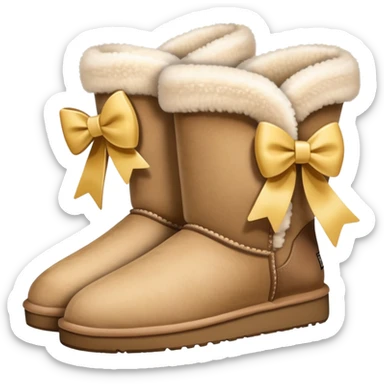 uggs with bow sticker