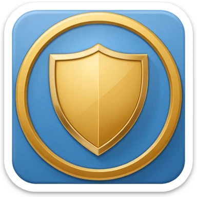 generate a flat image icon for health shield sticker