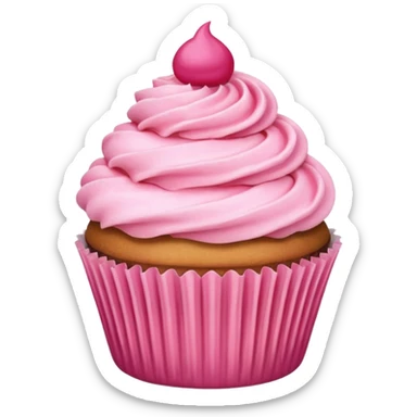 لمبرقيني Cupcake with pink icing sticker