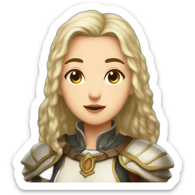 Dnd cleric girl sticker