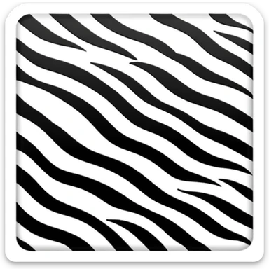 ''zebra Patterned'' Clothe sticker
