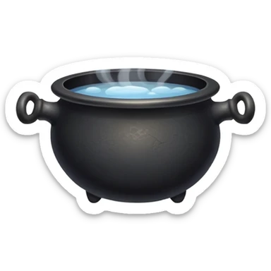 Black cauldron  sticker