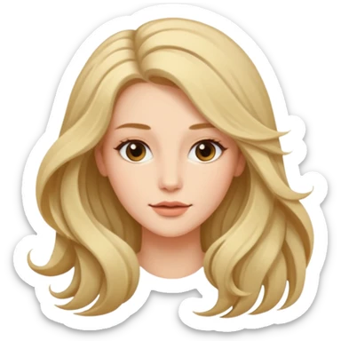  women with open hairs sideways image  sticker