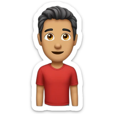 I’m at the bar wearing a red shirt sticker