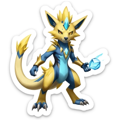 Shiny Epic Badass Manectric-Zeraora-hybrid (Full body) sticker