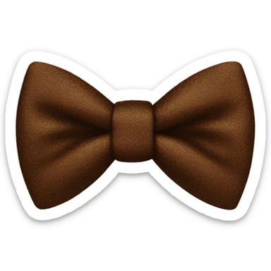 Brown bow tie  sticker
