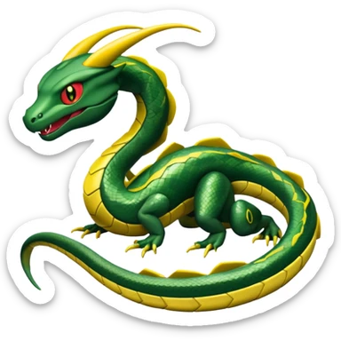 Pokemon  legendary Rayquaza sticker
