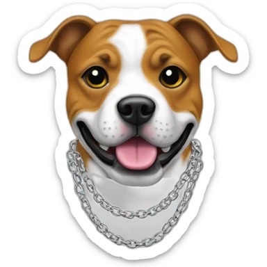 Staffy golf chains sticker