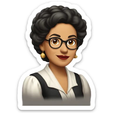 Lola Rodríguez de Tió was the first Puerto Rican-born woman poet to establish herself a reputation as a great poet throughout all of Latin America sticker