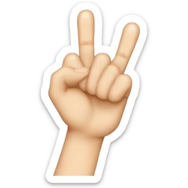 Drei Finger hoch also Daumen, Zeigefinger und Mittelfinger die anderen unten (Hand) 👆🏻wie das nur noch mittelfinger hoch sticker