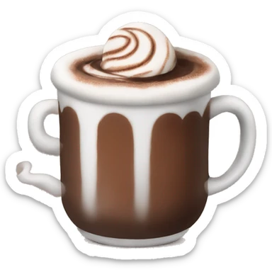 hot chocolate sticker