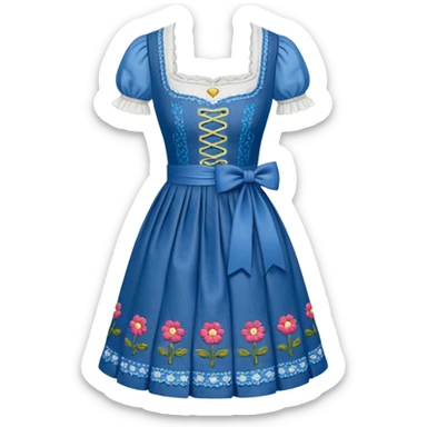 Dirndl with no human just the dress sticker